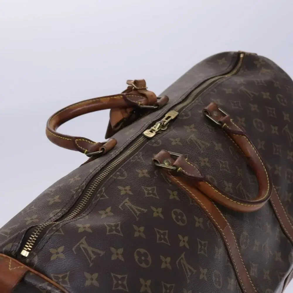 LOUIS VUITTON Monogram Keepall 55 Boston Bag M41424